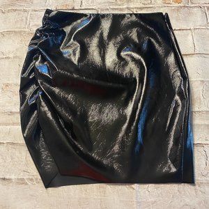 Express X Karla Faux Leather Black Skirt